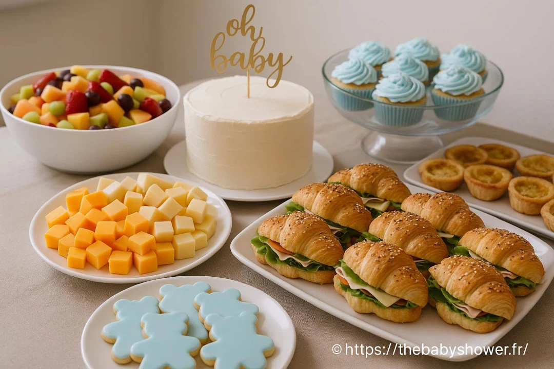 Que présenter à manger pour une baby shower ?
