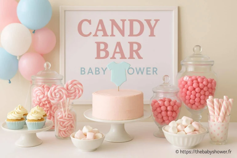 Créer un candy bar pour une baby shower : idées créatives et conseils déco