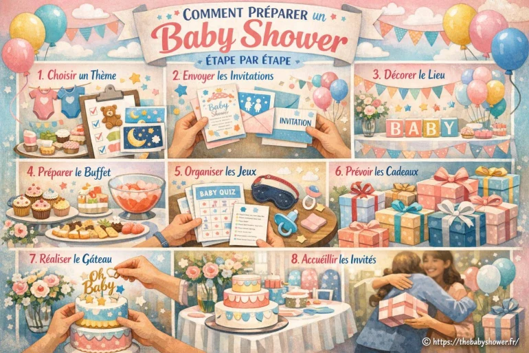 Comment préparer un baby shower étape par étape ?