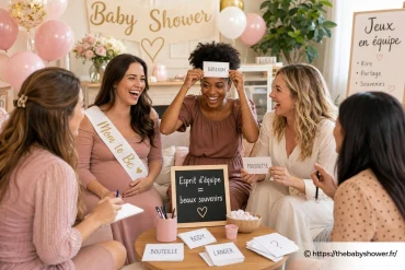 Jeux en équipe pour renforcer les liens lors de la baby shower
