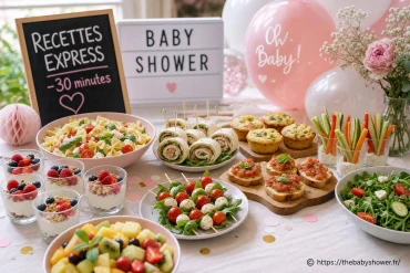 Recettes express : quoi préparer en moins de 30 minutes pour une baby shower réussie ?