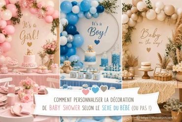Comment personnaliser la décoration de baby shower selon le sexe du bébé (ou pas) ?