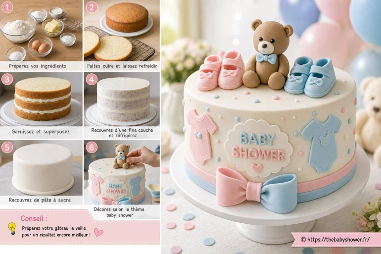 Comment faire un gâteau pour une baby shower ?