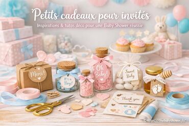 Petits cadeaux pour invités : idées et tutos déco pour une baby shower réussie
