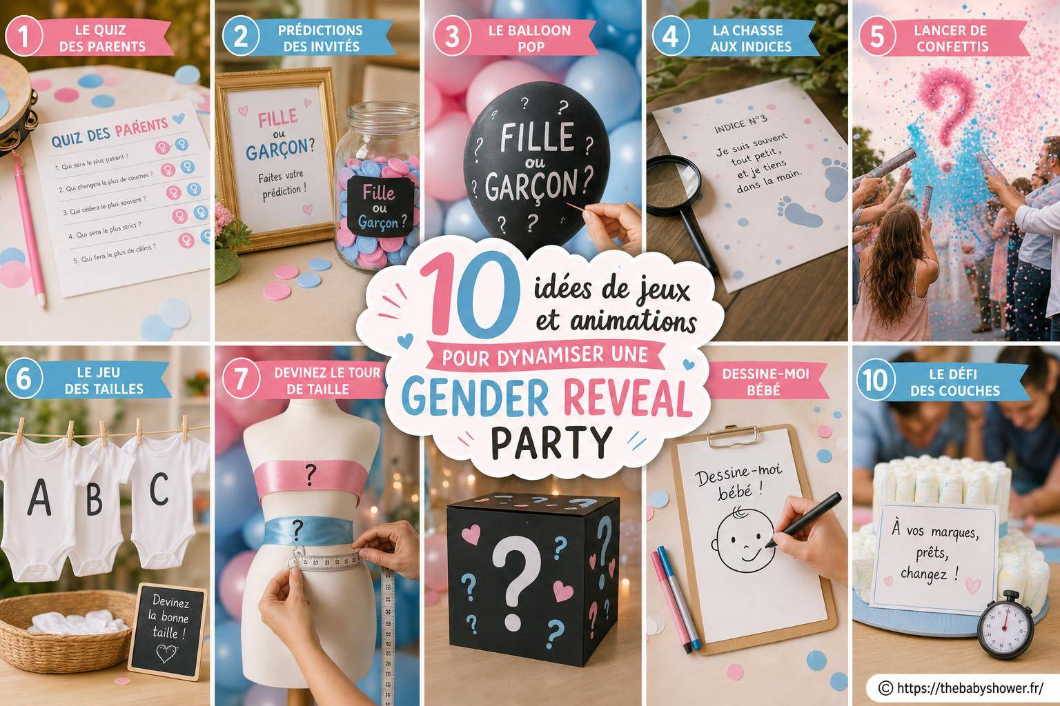 10 idées de jeux et animations pour dynamiser une gender reveal party