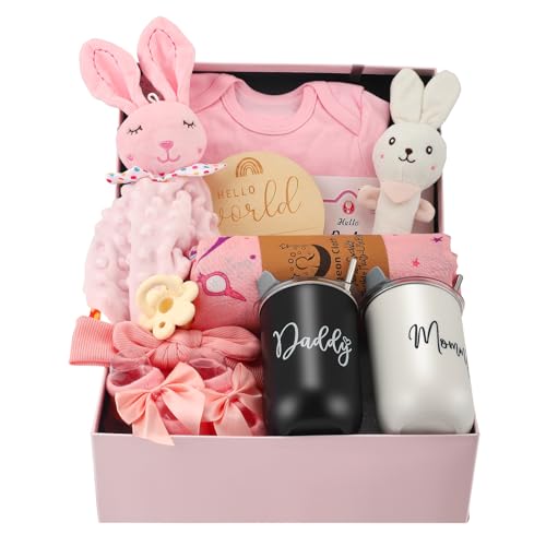 12 Pièces Coffret Naissance Fille,Cadeau Naissance Fille,Cad