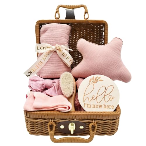 YTACREA 7 PiĂšces Cadeau Naissance Fille Garcon, Bebe Coffret