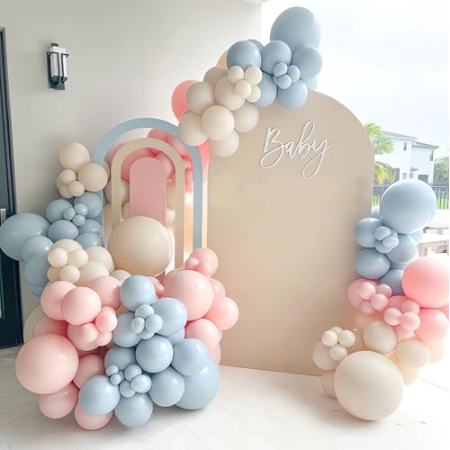 Kit Arche Ballons Rose Bleu 128pcs