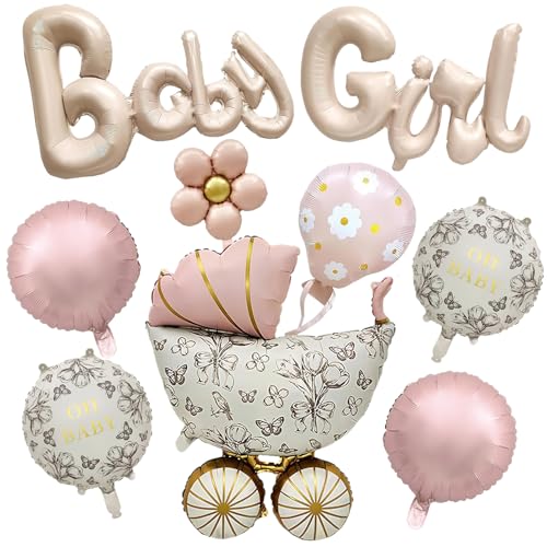 8 Pièces Ballons Baby Shower, Ballon Oh Baby