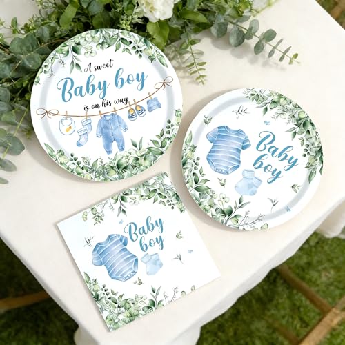 BACH AND BOUJEE serviettes baby shower service vaisselle ens