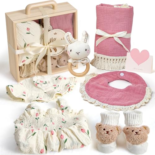 TUZT Coffret Cadeaux de Naissance Fille, Cadeau pour Bebe Fi