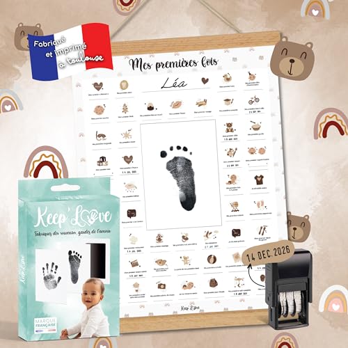 Affiche Mes Premières Fois à Tamponner, Cadeau de Naissance 