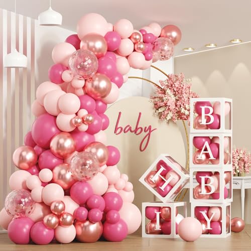 176 Pièce Baby Shower Decoration, 6 Boîtes Ballon Décoration