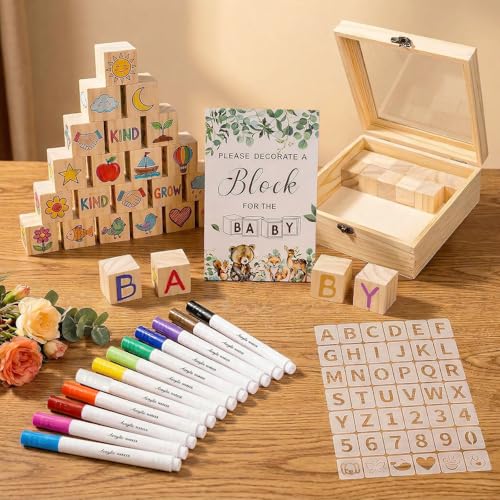 Ecofocet Lot de 104 Jeux de fête prénatale, le jeu de fête p