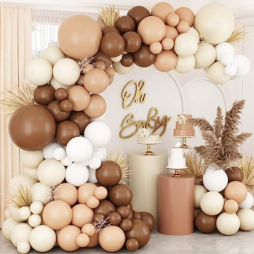 Kit Arche Ballons Marron Beige